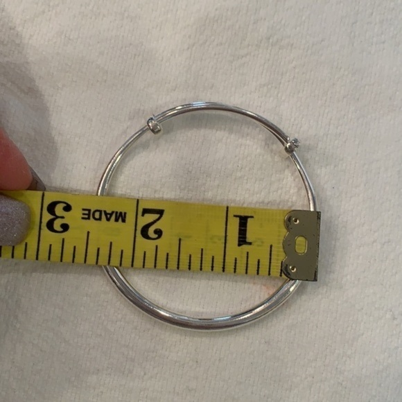 💐5/25 adjustable silver tone simple minimalist bracelet size small - Picture 5 of 6